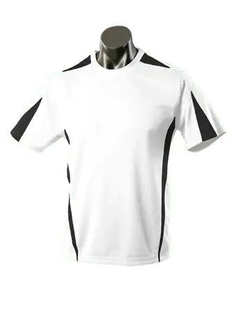 Aussie Pacific Men's Eureka Tees 1204 Casual Wear Aussie Pacific White/Black S
